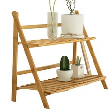 생활살림 대나무 화분 선반 대형 + 목장갑 + 모종삽 3종 세트, 우드, 2단 홈인테리어/원예/가드닝 반품 최저가 20,000원