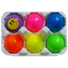 우주선팬시 클레이 끈끈이볼 찐득볼 6종 세트, 노랑, 파랑, 보라, 핑크, 초록, 주황, 19.5g, 1개 문구/오피스/미술/화방용품 반품 최저가 5,900원