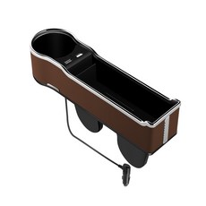 ELLA 차량용 QC 3.0 고속충전 컵홀더 사이드포켓, 브라운, 1개 자동차용품/인테리어 반품 최저가 14,650원