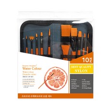 조르조네 수채화 브러쉬 붓 + 파우치 세트, 10종, 1세트 완구/취미/STEAM완구 반품 최저가 11,120원