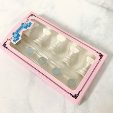핵꿀템 일자 자석팁 크리스탈 스탠드, 화이트, 1개 뷰티/네일 반품 최저가 4,520원