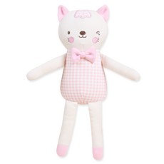 오가닉붐 유아용 롱롱이 고양이 애착인형, 여아, 1개 완구_취미/신생아/영아완구 반품 최저가 14,360원