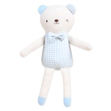 오가닉붐 털없는 롱롱이 곰돌이 애착인형, 남아, 1개 출산/유아동/완구/교구 반품 최저가 12,350원