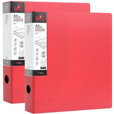 VIC 신소재 D링 바인더 5cm 3공, 적색, 2개 문구/오피스/사무용품 전문관 반품 최저가 5,790원