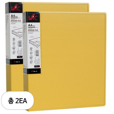 VIC 신소재 40 포켓 바인더 3공, 노랑색, 2개 문구/오피스/사무용품 전문관 반품 최저가 4,100원