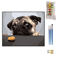 리카 명화 그리기 유화 세트 DIY, 배고픈 강아지, 1개 문구/오피스/미술/화방용품 반품 최저가 12,750원