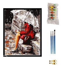 리카 명화 그리기 유화 세트 DIY, 빗 속의 여인, 1개 문구/오피스/미술/화방용품 반품 최저가 13,800원