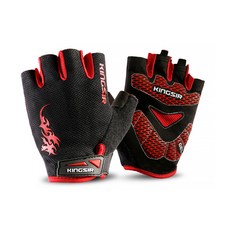 스포츠 자전거 충격 흡수 반장갑, 블랙레드, 1개 스포츠/레저/기타스포츠 반품 최저가 6,370원