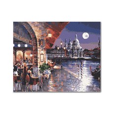 아디코 보석십자수 DIY 키트 50 x 40 cm, 베니스의 밤하늘 BH33, 1세트 문구/오피스/미술/화방용품 반품 최저가 7,730원