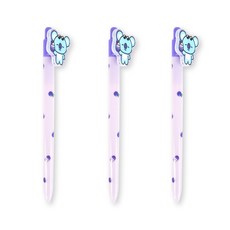 BT21 아크릴 피규어볼펜, 코야, 3개 문구/오피스/캐릭터 문구 반품 최저가 1,510원