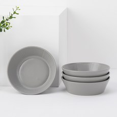 블룸엣홈 스트리샤 찬기 중, 라이트그레이, 4개 주방용품/접시/플레이트 반품 최저가 11,340원