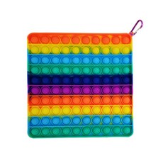 그린로움 초대형 대형 푸시팝 버블 팝잇 실리콘 무한뽁뽁이 사각 20cm + 키링, 레인보우, 1개 완구/취미/보드게임 반품 최저가 6,120원