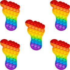 레인보우 푸쉬 팝 발바닥 PushPop9302(3) 5p, 혼합색상, 1개 완구/취미/보드게임 반품 최저가 4,490원