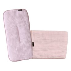 꿈꾸는두부 유아용 삼중거즈 납작베개 + 블랭킷 세트, 화이트핑크(베개), 핑크(블랭킷) 출산/유아동/유아동침구 반품 최저가 10,530원