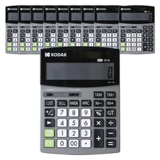 코닥 데스크탑 계산기 DC-119, 혼합색상, 10개 문구/오피스/사무용품 전문관 반품 최저가 56,620원