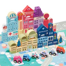 마이리틀타이거 우든 블록 100p + 퍼즐 20p + 파우치 1개, 혼합색상, 1세트 완구/취미/블록놀이 반품 최저가 19,430원