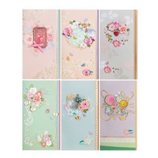 프롬앤투 플라워 세로 봉투 6종 세트 FB228, 혼합색상, 6개 문구/오피스/카드/엽서/봉투 반품 최저가 10,440원