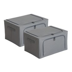 하우스레시피 어반 패브릭 리빙박스, 다크그레이, 55L, 2개 홈인테리어/수납/정리 반품 최저가 19,290원