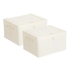 하우스레시피 어반 패브릭 리빙박스, 아이보리, 55L, 2개 홈인테리어/수납/정리 반품 최저가 19,720원