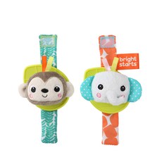 브라이트스타트 손목 자연 딸랑이 2종 세트, 블루, 1세트 출산/유아동/완구/교구 반품 최저가 7,270원