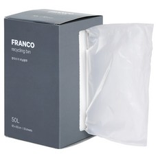 프랑코홈 분리수거 배접형 비닐봉투 50p, 50L, 1개 홈인테리어/청소/세탁용품 반품 최저가 6,520원