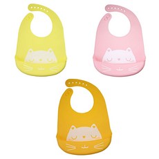 조이멀티 하트 야옹 실리콘 턱받이 여아, 랜덤발송, 3개, 1매 출산/유아동/이유용품/유아식기 반품 최저가 4,340원