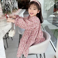 꼰띠키즈 여아용 꽃구름원피스 출산/유아동/유아동패션 반품 최저가 7,880원