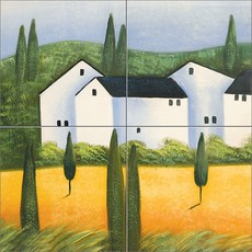 황금들판과 평화로운 하얀집-1 4장, Abstract-423, 4개 홈인테리어/셀프인테리어 반품 최저가 19,800원