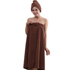 더자카 극세사 튜브탑 리본 샤워가운세트, 브라운, 1개 홈인테리어/수건/타월 반품 최저가 9,210원