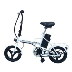 e근두운 미니엘로 24V 접이식 14인치 배터리 미포함 전기자전거, 화이트 가전디지털/전동킥보드/자전거 반품 최저가 253,810원