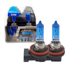 파워화이트 5000K H11 12V 55W 램프 2p, 혼합색상, 1세트 자동차용품/차량관리/소모품 반품 최저가 9,680원