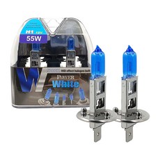 파워화이트 5000K 12V 55W 램프 2p, 1세트, H1 자동차용품/차량관리/소모품 반품 최저가 17,950원