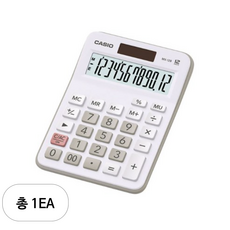 카시오 미니탁상형 계산기 MX-12B, WE, 1개 문구/오피스/사무용품 전문관 반품 최저가 5,790원