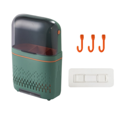 MEO 벽걸이 겸용 3구 수저통, 그린, 1개 주방용품/수저통/수저받침 반품 최저가 8,480원