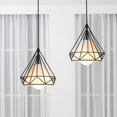 파파 다이아 2등 팬던트 조명 소, 블랙 undefined/undefined 반품 최저가 17,630원