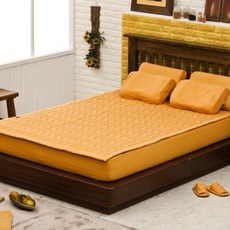 황토숨&자연휴 황토 누비요패드, 나뭇잎무늬 홈인테리어/침구 반품 최저가 98,750원