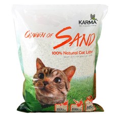 카르마 퀸오브샌드 고양이 모래, 7L, 1개, 오리지널 반려동물용품/고양이 용품 반품 최저가 6,960원