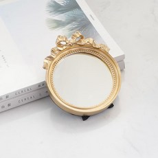 빈티지 디자인 거울 액세서리 화장품 트레이, 골드 홈인테리어/거울 반품 최저가 5,240원