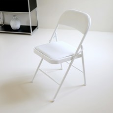 스칸디나 S1 접이식 쿠션 철재 인테리어의자, 화이트, 1개 undefined/undefined 반품 최저가 18,050원