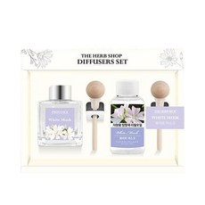더허브샵 차량용 디퓨져 본품 50ml + 리필 50ml 선물세트, 화이트머스크, 1세트 생활용품/방향제 반품 최저가 7,300원