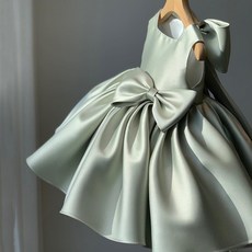 여아용 투리본 새틴 드레스 출산/유아동/유아동패션 반품 최저가 31,680원