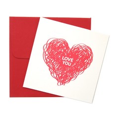 투영디자인 하트러브유 메시지카드, 혼합색상, 10개입 문구/오피스/카드/엽서/봉투 반품 최저가 5,000원