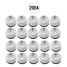 위너스 노출 콘센트 나사형 1구 백색, 20개, 화이트 홈인테리어/생활전기용품 반품 최저가 22,220원