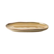 까사무띠 쎄나 오가닉 타원 접시 30cm, 브라운, 1개 주방용품/접시/플레이트 반품 최저가 13,110원