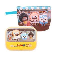 브레드이발소 식판도시락 푸딩 다들어가 PO088, 혼합색상, 도시락 뚜껑 + 식판 도시락 + 도시락 가방, 1세트 출산/유아동/이유용품/유아식기 반품 최저가 30,500원