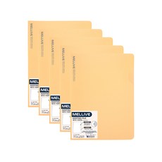 멜리브 키핑 L자 홀더 파일, 노랑, 5개 문구/오피스/학용품/수업준비 반품 최저가 7,090원