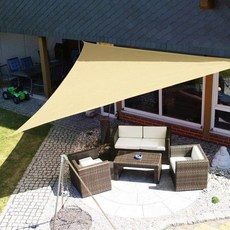 쾌청 삼각타입 방수 그늘막 썬쉐이드 3.6 x 3.6 x 3.6 m, 베이지, 1개 스포츠/레저/캠핑전문관 반품 최저가 18,040원