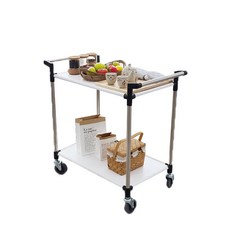 스르륵 서빙카트 2단 중형, 세라믹 화이트, 1개 생활용품/생활잡화 반품 최저가 76,500원