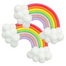 MEO 무지개 풍선, 혼합색상, 2세트 출산/유아동/출산준비물/선물 반품 최저가 3,080원