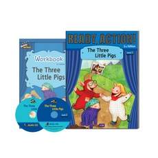 Ready Action. 2: The Three Little Pigs(SB with CDs + WB), A List 도서/음반/DVD/해외도서 반품 최저가 5,870원